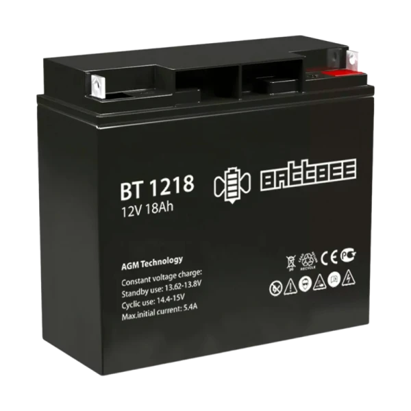 Аккумулятор свинцово-кислотный Battbee BT 1218 12V 18Ah (1/2)