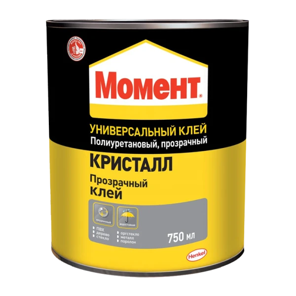 Клей Момент КРИСТАЛЛ 750мл универсальный в банке (1/6)