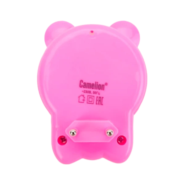 Ночник Camelion NL-253 "Панда с бантиком" 0.5W 220V в розетку синий (1/24/96)