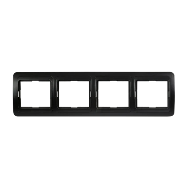 Рамка Smartbuy 4-местная горизонтальная черная "Марс"