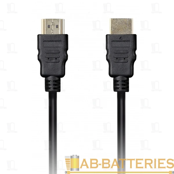 Кабель Smartbuy К-352 HDMI (m)-HDMI (m) 5.0м силикон ver.1.4 стаб.напр. черный (1/10)