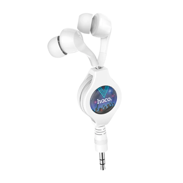 Наушники внутриканальные HOCO M68 с автосмоткой белый (1/31/310)
