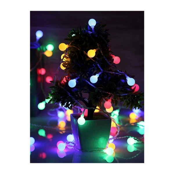 *Гирлянда Космос 30LED 4.4м шарики нить 8 режимов ассорти (1/50) 