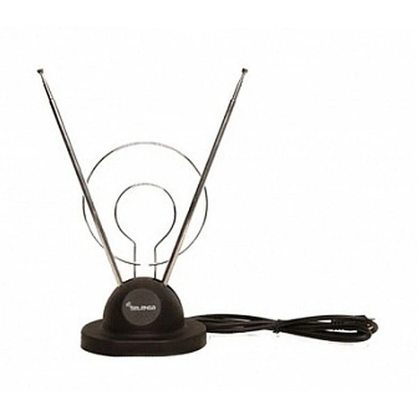 ТВ-Антенна комнатная Selenga 100B пассивная с питанием с усилителем DVB-T/T2