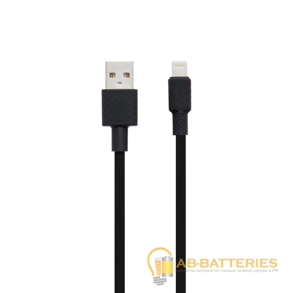 Кабель HOCO X29 USB (m)-Lightning (m) 1.0м 2.0A TPE черный (1/33/330)