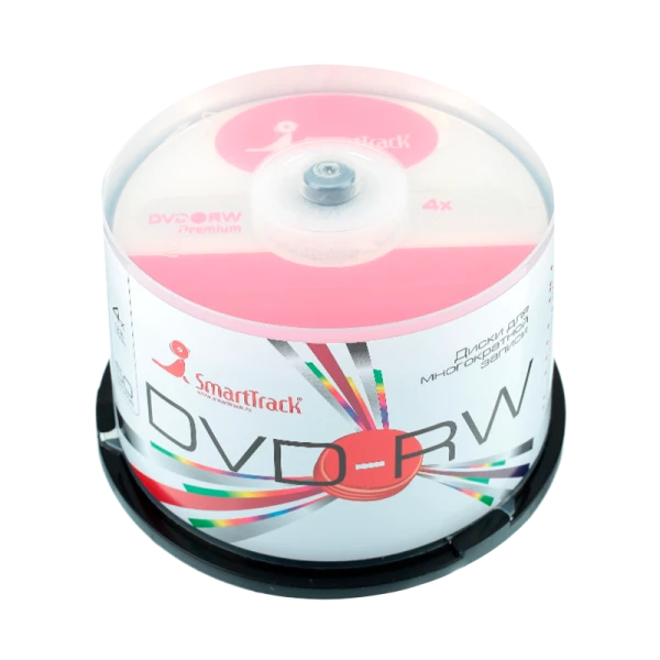 Диск DVD-RW SmartTrack 4.7GB 4x 50шт. cake box (50/250)