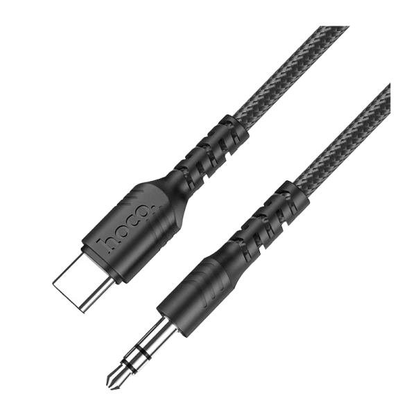 Кабель AUX HOCO UPA17 Jack 3.5mm (m)-Type-C (m) 1.0м TPE черный (1/37/370)
