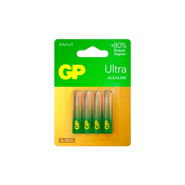 Батарейка GP ULTRA G-Tech LR03 AAA BL4 Alkaline 1.5V (4/40/320)