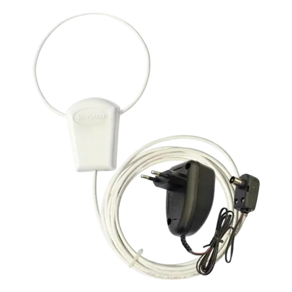 ТВ-Антенна комнатная Уралка УР-3Б активная с питанием DVB-T/T2