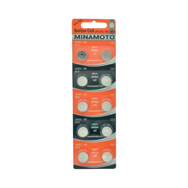 Батарейка Minamoto G8/LR1120/LR55/391A/191 BL10 Alkaline 1.5V (10/200/10000)