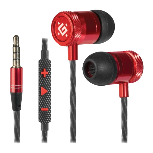 Наушники внутриканальные Defender Pollaxe красный (1/60)