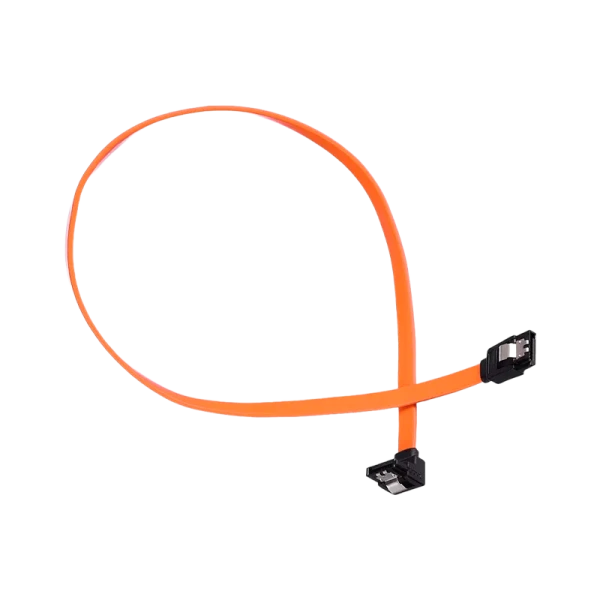 Кабель GoPower SATA (m)-SATA (m) 0.5м силикон ver.3.0 оранжевый в пакете (1/250)