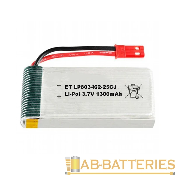 Аккумулятор ET LP803462-25CJ Li-Pol, 3.7В, 1300мАч