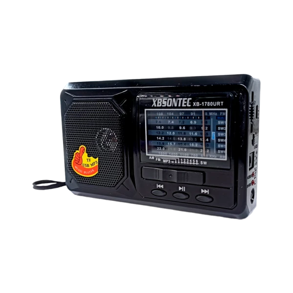Радиоприемник XBSONTEC XB-1780URT пластик microSD USB/Jack3.5 черный (1/40)