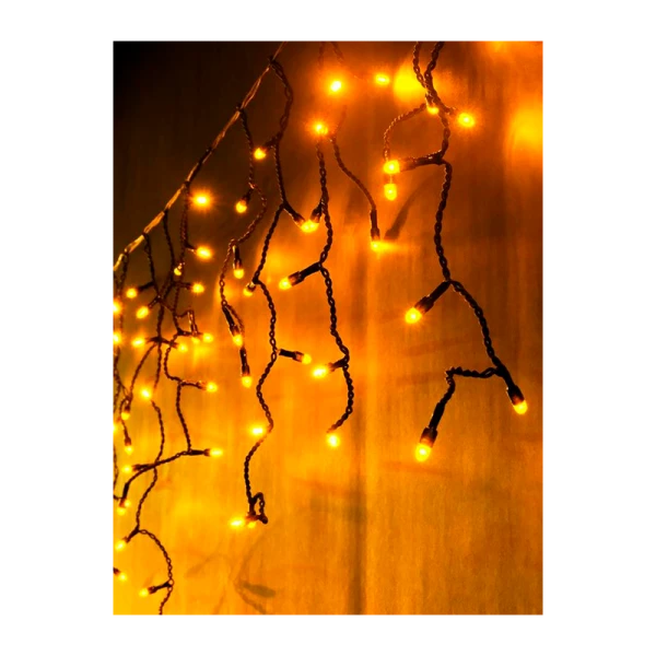 Гирлянда Без бренда OIC100LSE-Y-TI4 100LED 56 м бахрома желтый
