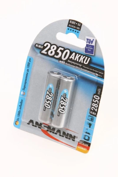 Аккумулятор бытовой Ansmann HR6 AA BL2 NI-MH Professional 1.2V 2850mAh (2/24)