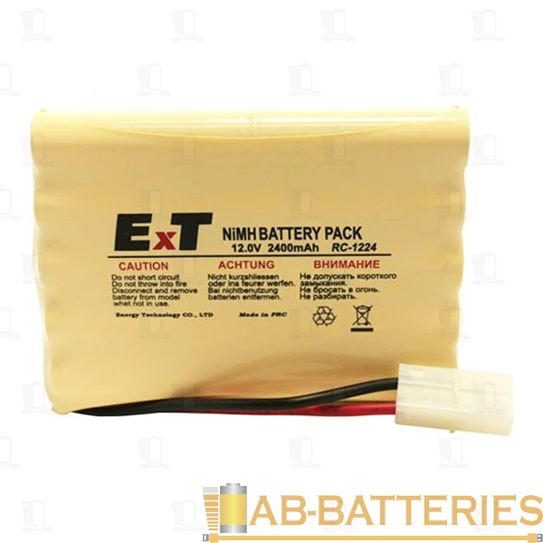 Аккумулятор ET RC-1224J BL1 красный, 12V, 2400mAh, Ni-Mh (1/50)