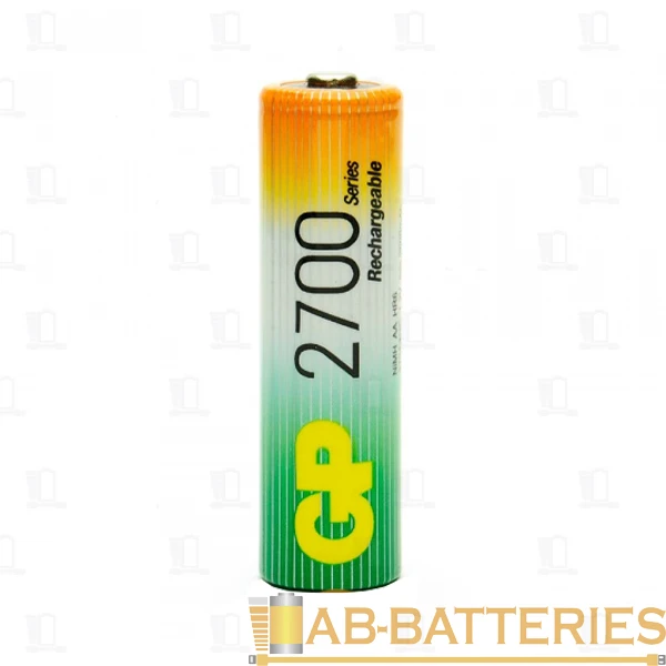 Аккумулятор бытовой GP HR6 AA BL3+1 NI-MH 2700mAh в бумажной упаковке (4/32/320)