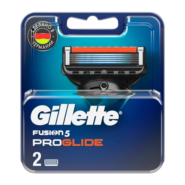 Сменные кассеты Gillette FUSION PROGLIDE 5 лезвий 2шт. (цена за 1 шт) (2/20)