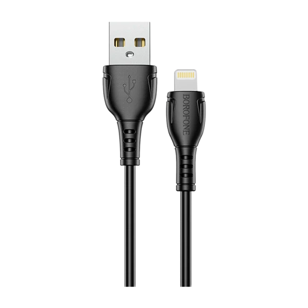 Кабель Borofone BX51 USB (m)-Lightning (m) 1.0м 2.0A ПВХ черный в коробке (1/360)