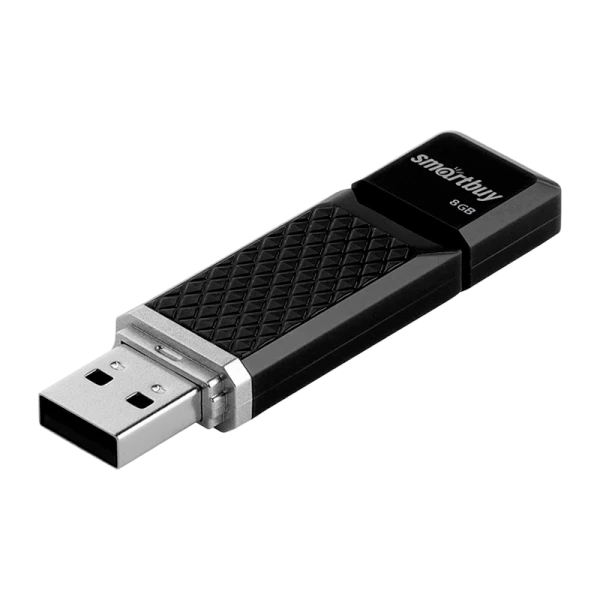 Флеш-накопитель Smartbuy Quartz 8GB USB2.0 пластик черный
