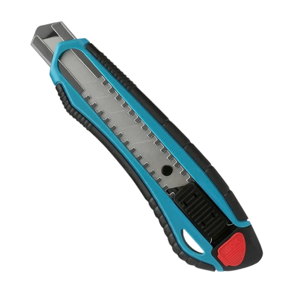 Нож строительный Smartbuy 18мм выдвижной обрезиненная рукоять голубой