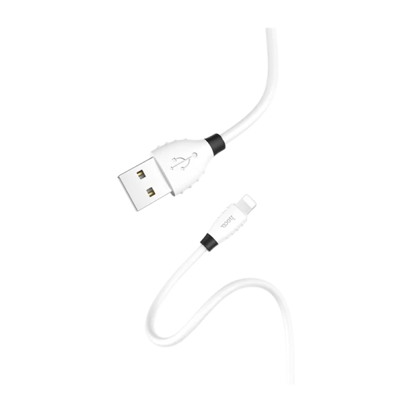 Кабель HOCO X27 USB (m)-Lightning (m) 1.2м 2.4A TPE белый (1/30/300)