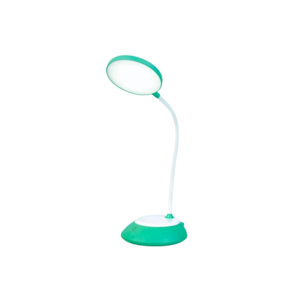 Светильник настольный Ultraflash UF-744 6W на основании сенс. 3 ур.ярк.+3цв. зеленый (1/60)