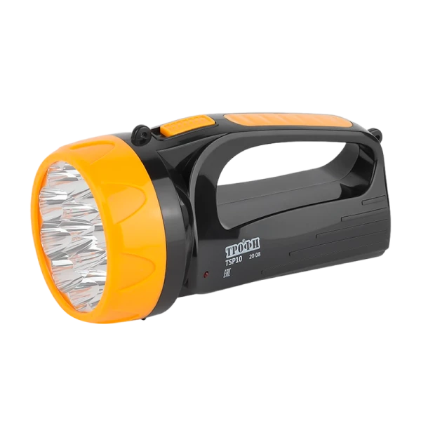 Фонарь туристический Трофи TSP10 1.08W 10LED от аккумулятора черный (1/40/480)