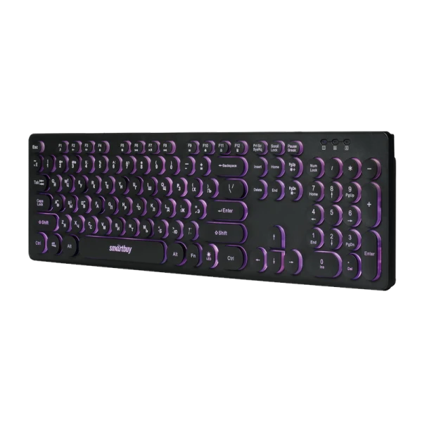 Клавиатура проводная Smartbuy 328 ONE классическая USB 1.5м мультимед. черный (1/20)