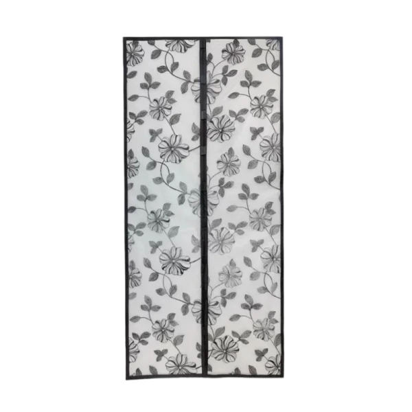 Антимоскитная сетка Еврогарант Цветок флок черный 1/40