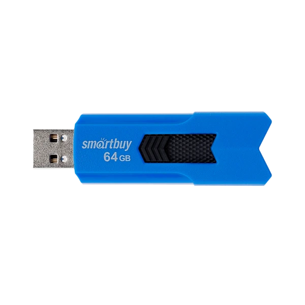 Флеш-накопитель Smartbuy Stream 64GB USB2.0 пластик синий