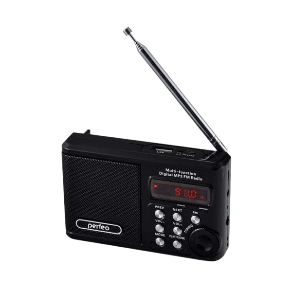 Радиоприемник Perfeo SV922 SOUND RANGER 3W пластик microSD USB/Jack3.5 черный