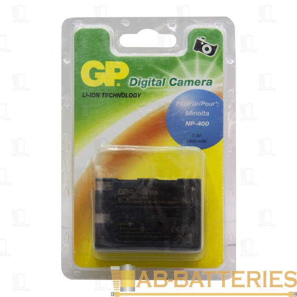 Аккумулятор для цифровой камеры GP DMT002 (MINOLTA NP-400) 7.4V 1400mAh