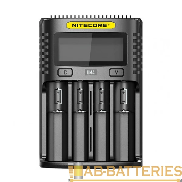 З/У для аккумуляторов Nitecore UM4 Ni-MH/Ni-Cd/Li-ion/IMR/LiFePO4 4 слота