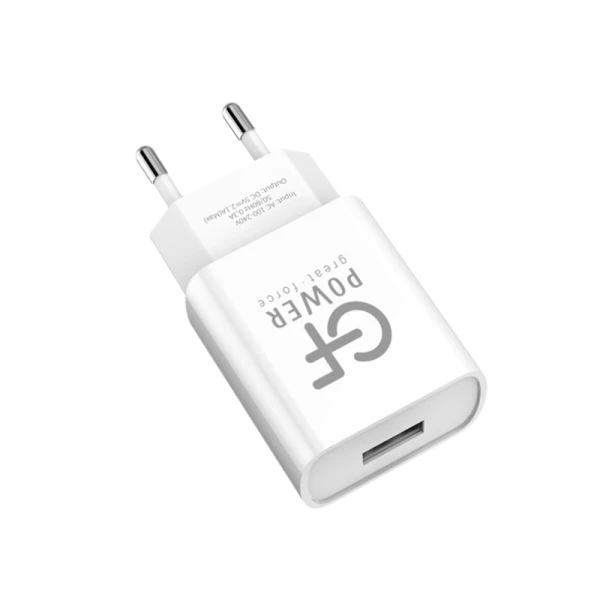 Сетевое З/У GFPower GF20 1USB 2.1A белый (65/260)