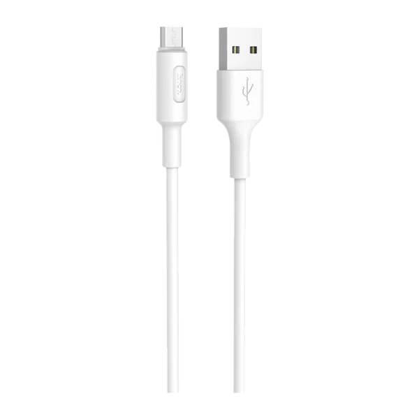 Кабель HOCO X25 USB (m)-microUSB (m) 1.0м 2.0A ПВХ белый (1/30/300)