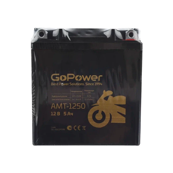 Аккумулятор для мототехники GoPower 12V 5Ah