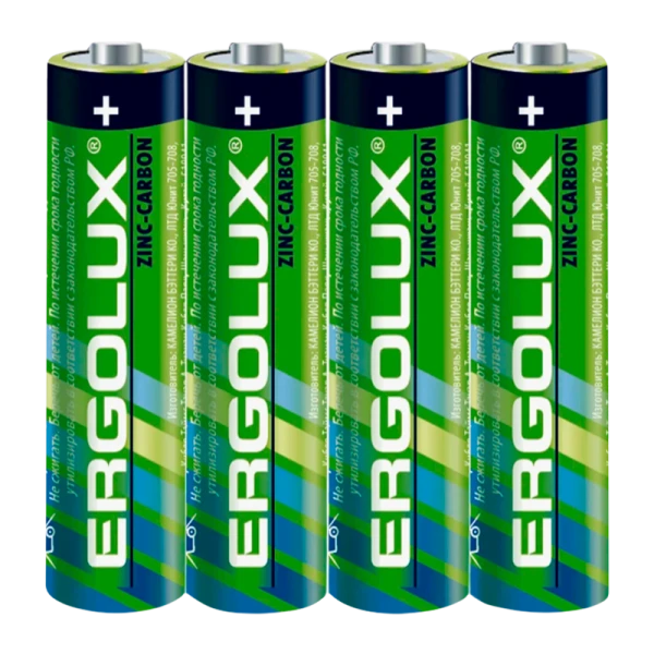 Батарейка Ergolux R6 AA Shrink 4 Heavy Duty 1.5V (4/60/960)