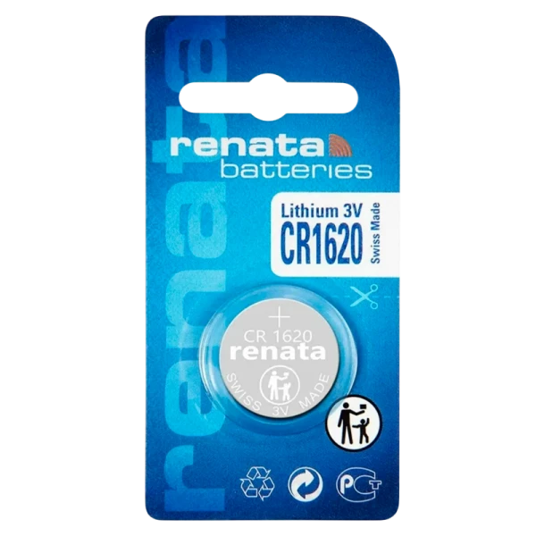Батарейка Renata CR1620 BL1 Lithium 3V (10/300/2400)