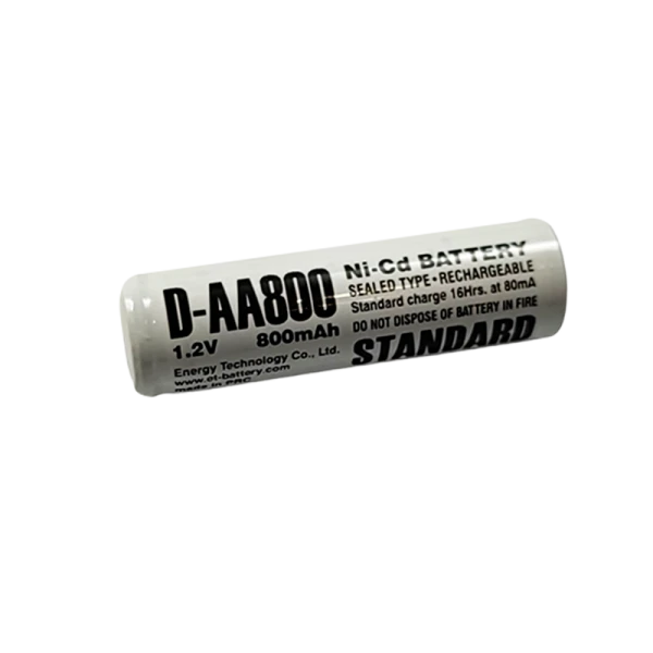 Аккумулятор ET D-AA800 14.5*48.5, 1.2В, 800мАч, Ni-CD (1/50/600)