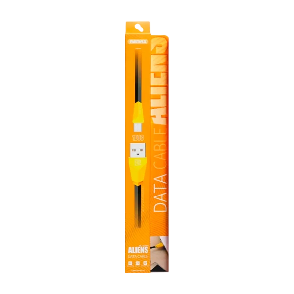 USB кабель REMAX Alien (IPhone 5/6/7/SE) 1M RC-030I Чёрный (1M, 2.1A)