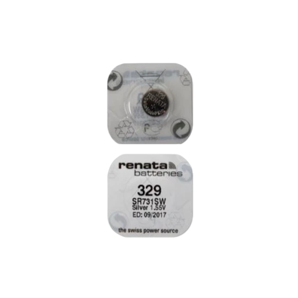 Батарейка Renata 329 (SR731SW) BL10 Silver Oxide 1.55V (10/100)