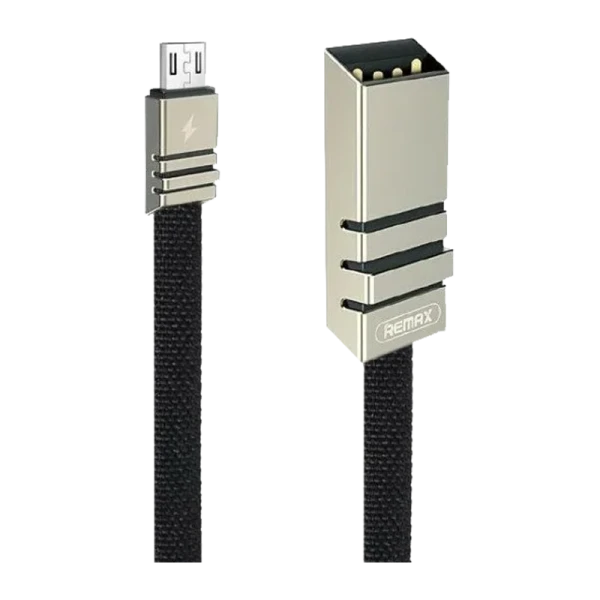 USB кабель REMAX Weave (Micro) RC-081m Черный (1M, 2.1A)