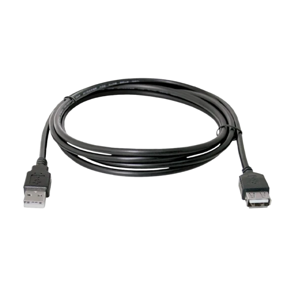 Кабель Defender USB02-06 USB (m)-USB (f) 1.8м силикон ver.1.4 черный (1/25/250)