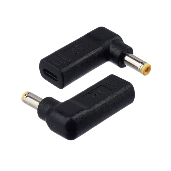 Адаптер GoPower Type-C (m)-5.5x2.5mm (m) черный