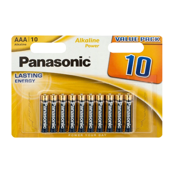 Батарейка Panasonic Alkaline power LR03 AAA BL10 1.5V PR (10/120)