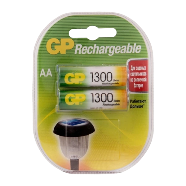 Аккумулятор бытовой GP HR6 AA BL2 NI-MH 1300mAh в пластиковой упаковке (2/20/200)