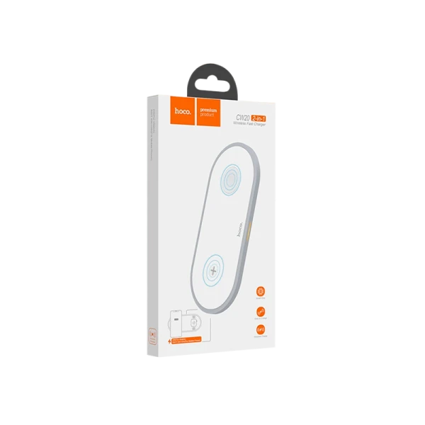 Беспроводное З/У HOCO CW20 2.0A 10W QC3.0 Apple Watch белый (1/95)