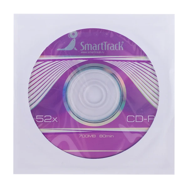 Диск CD-R SmartTrack 700MB 52x в конверте (1/200)